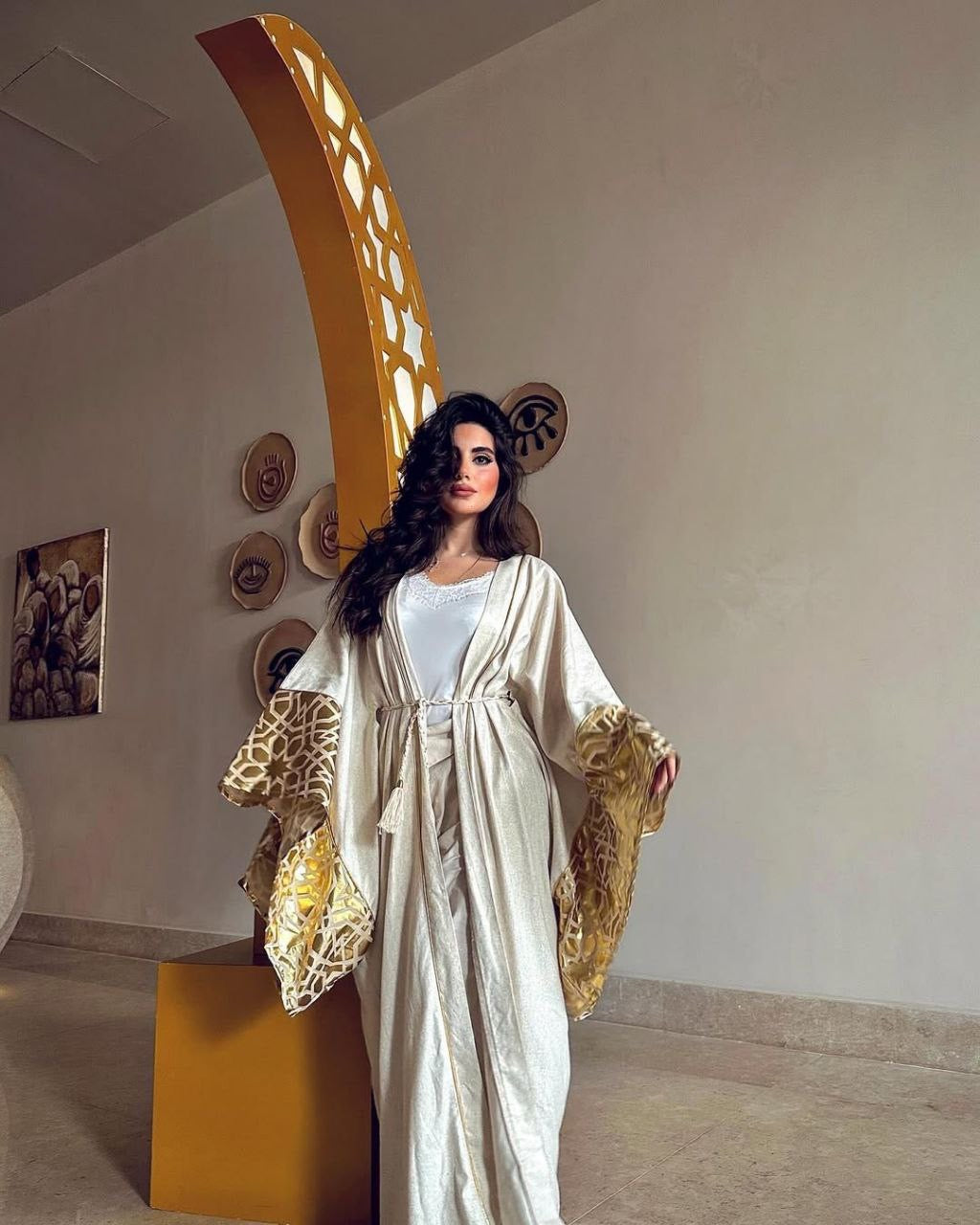 Gold Metallic Kaftan
