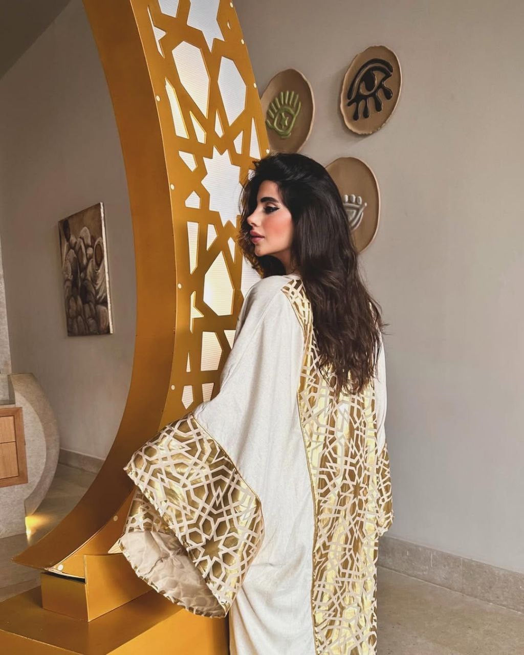 Gold Metallic Kaftan