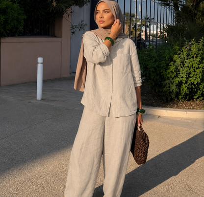 LINEN TWO PIECES SET