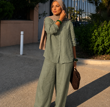 LINEN TWO PIECES SET