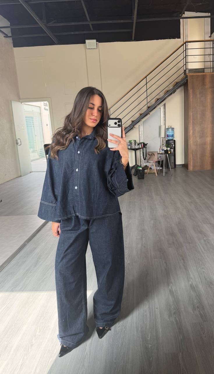 Denim Two-Piece Set ⭐