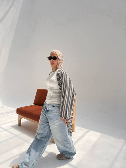 Open Front Knit Cardigan