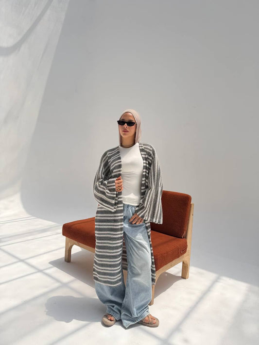 Open Front Knit Cardigan