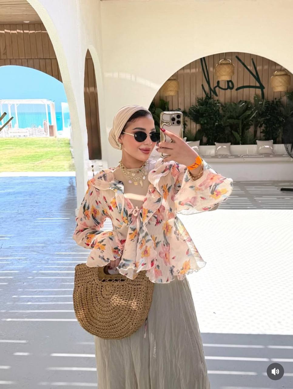 Floral Chiffon Blouse