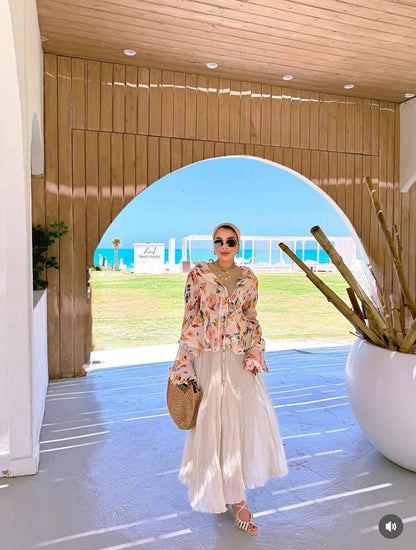 Floral Chiffon Blouse