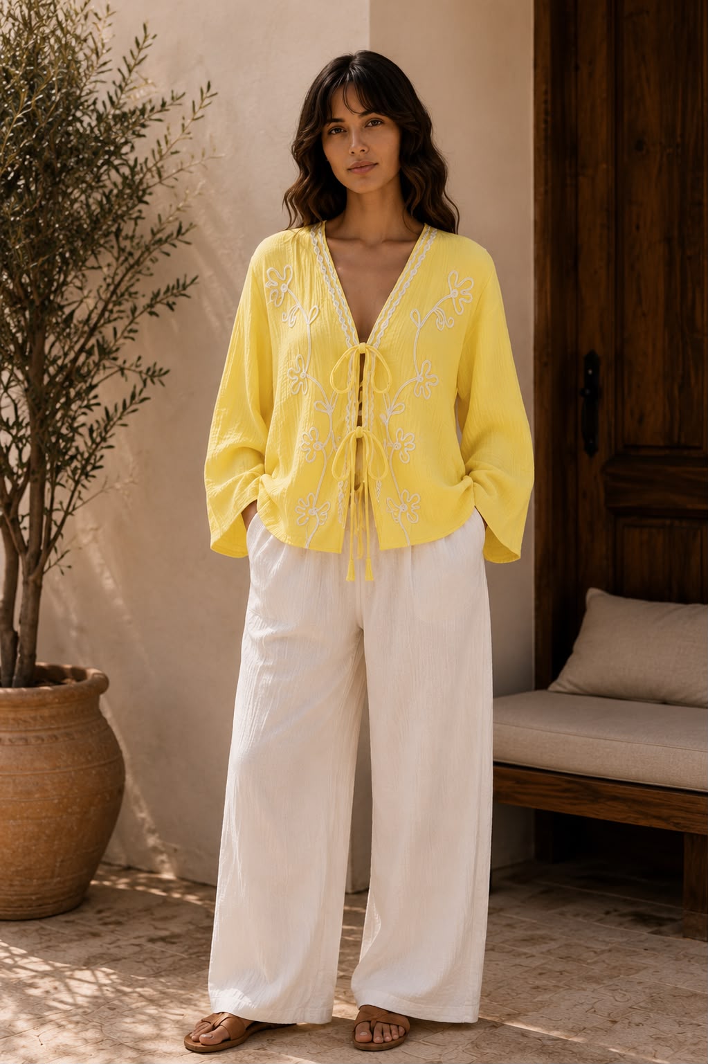 Floral Embroidered Blouse