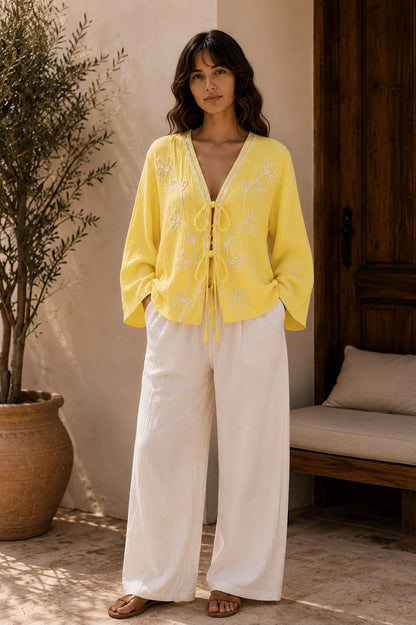 Floral Embroidered Blouse