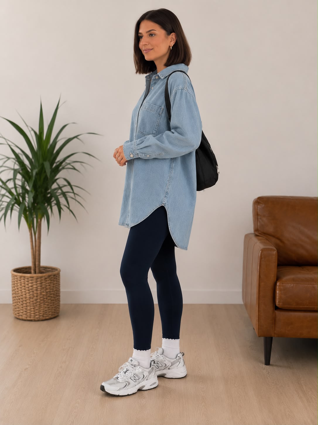 Oversized denim jacket