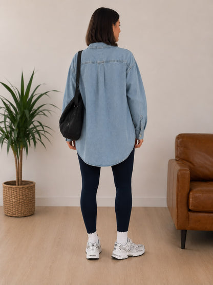 Oversized denim jacket