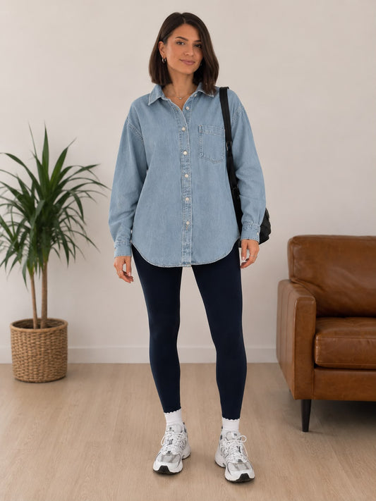 Oversized denim jacket